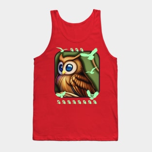 The Majestic Brown Owl Tank Top